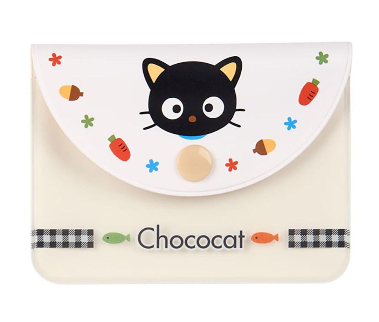 Chococat Stickers in Plastic Case Purse