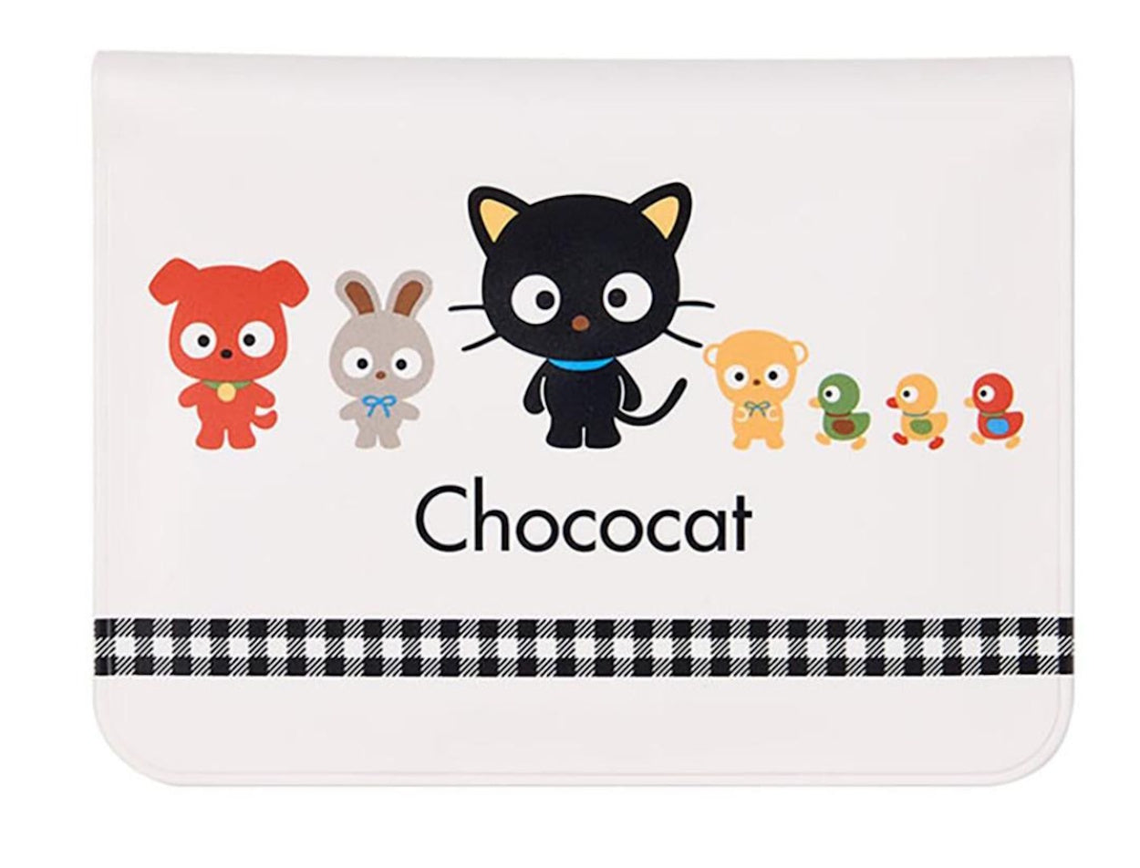 Chococat Stickers in Plastic Case Purse