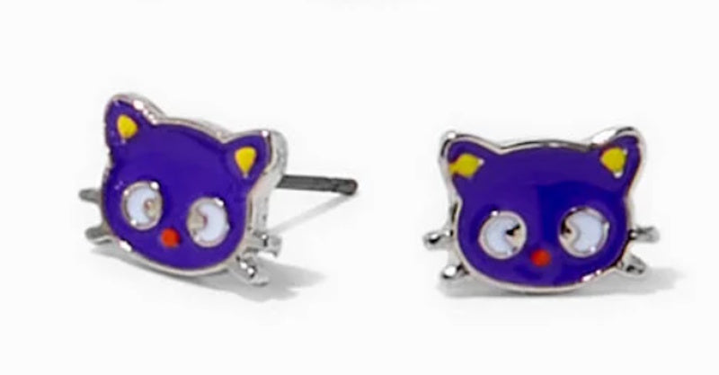 Chococat Metallic Earrings for Pierced Ears