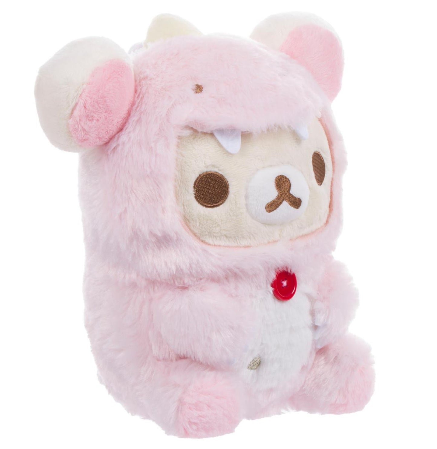 Korilakkuma San-X Original with Dinosaur Costume - Pastel Pink Plush