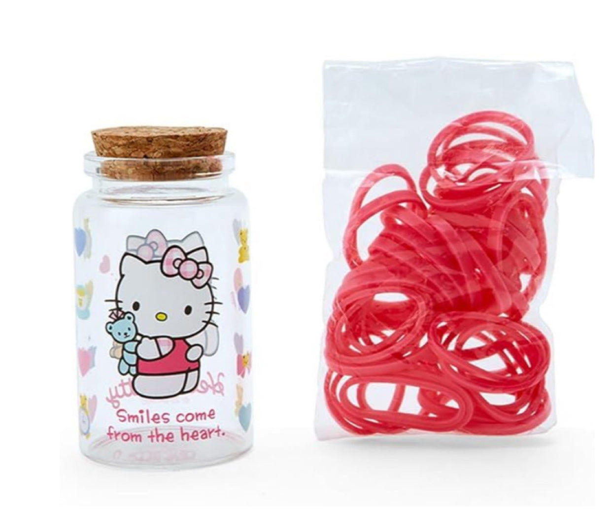 Sanrio Hairbands in a Decorated Glass Jar - Hello Kitty