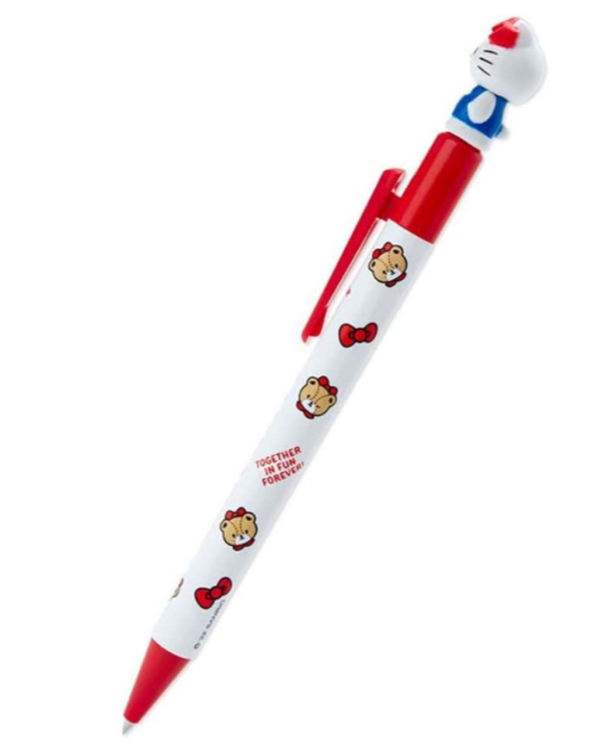 Hello Kitty Character Top Ballpoint Pen - Black Ink