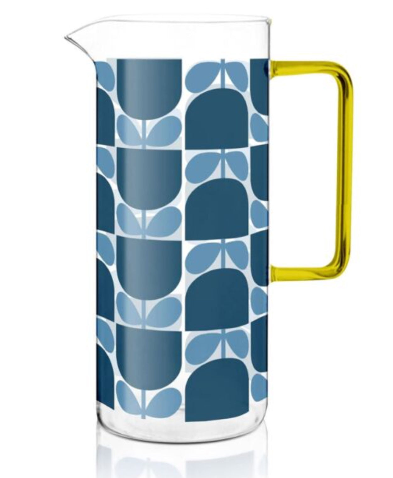 Orla Kiely Block Flower Glass Water Jug