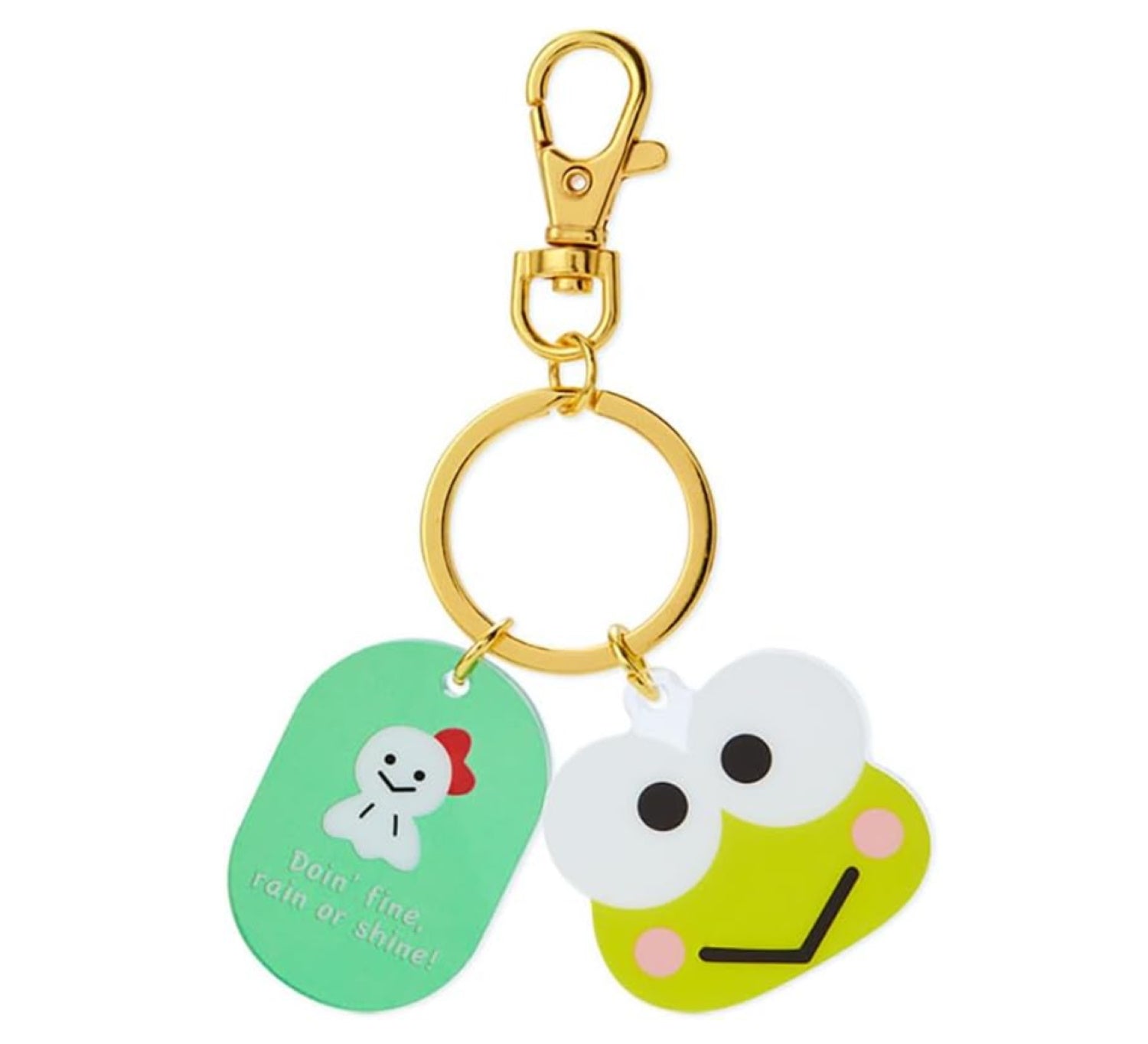 Keroppi Frog Acrylic Face Keychain Keyring