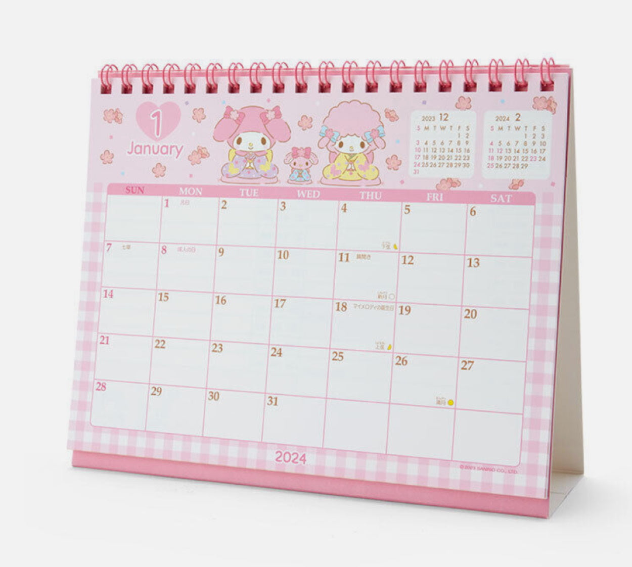 Sanrio Hello Kitty Die Cut Calendar 2024 - Japan 702366