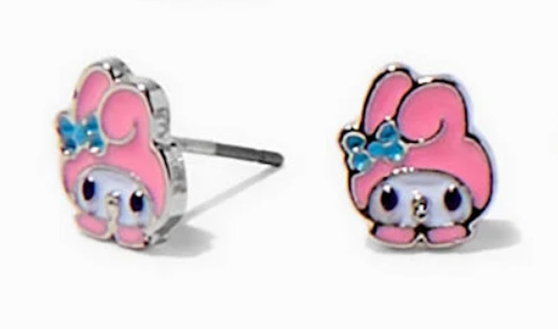 My Melody Metallic Earrings for Pierced Ears