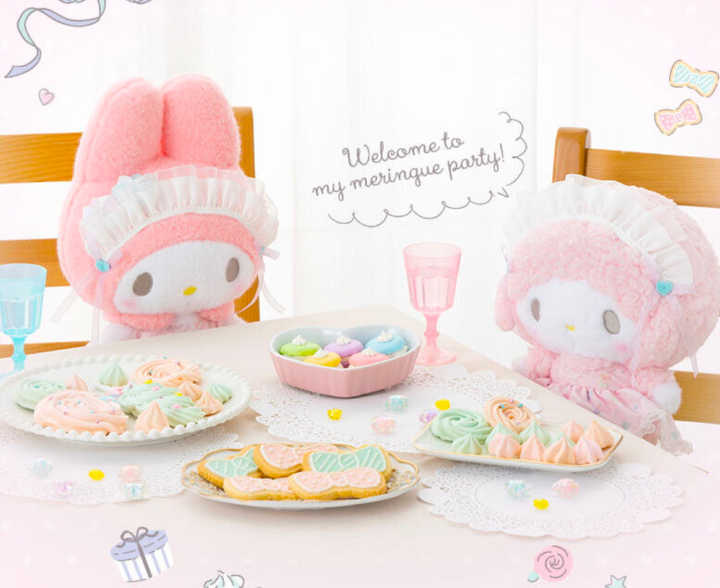 My Melody Plush Soft Toy (Meringue Party Range)