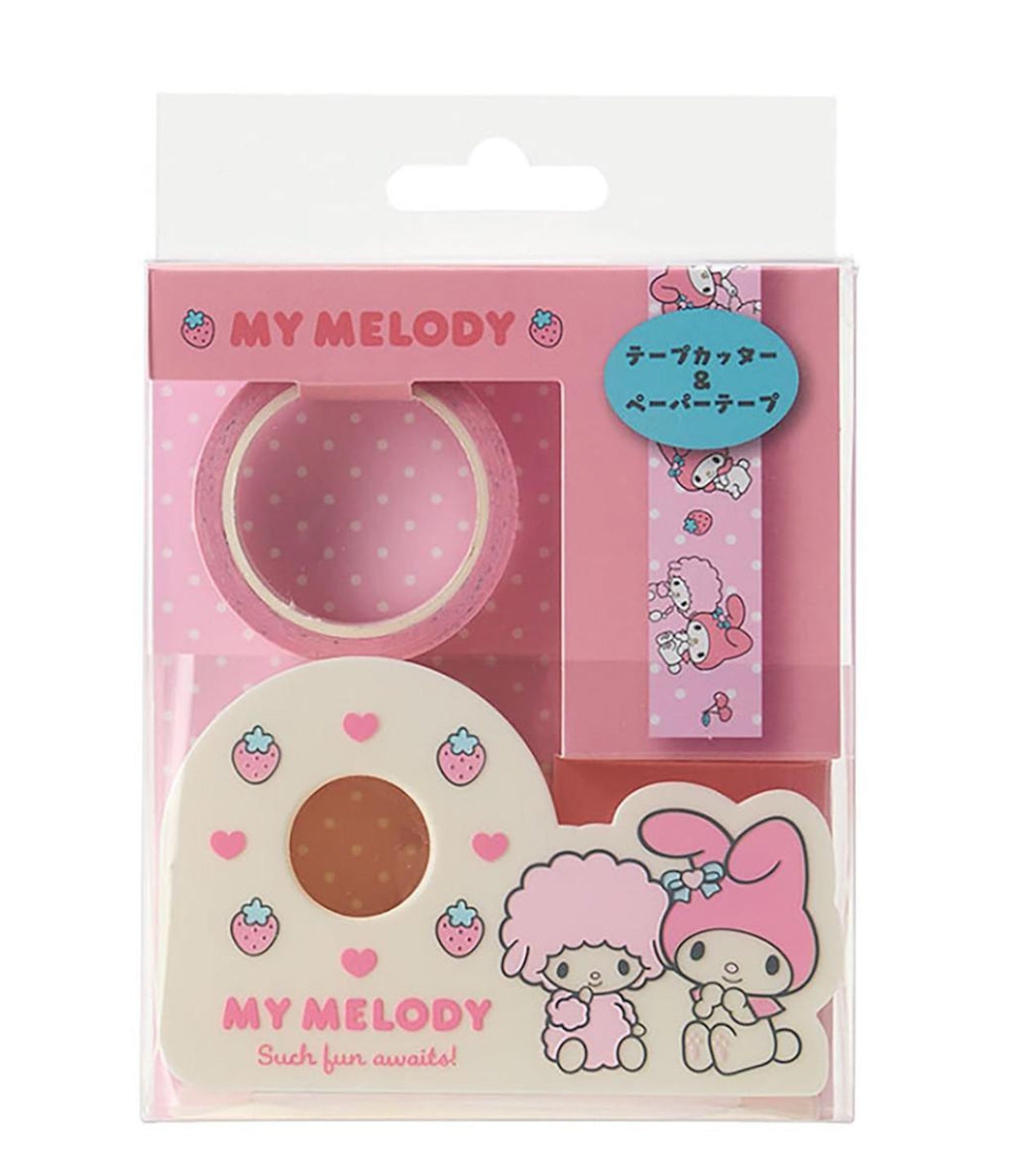 Sanrio My Melody & Sweet Piano Tape Dispenser with Decorated Tape