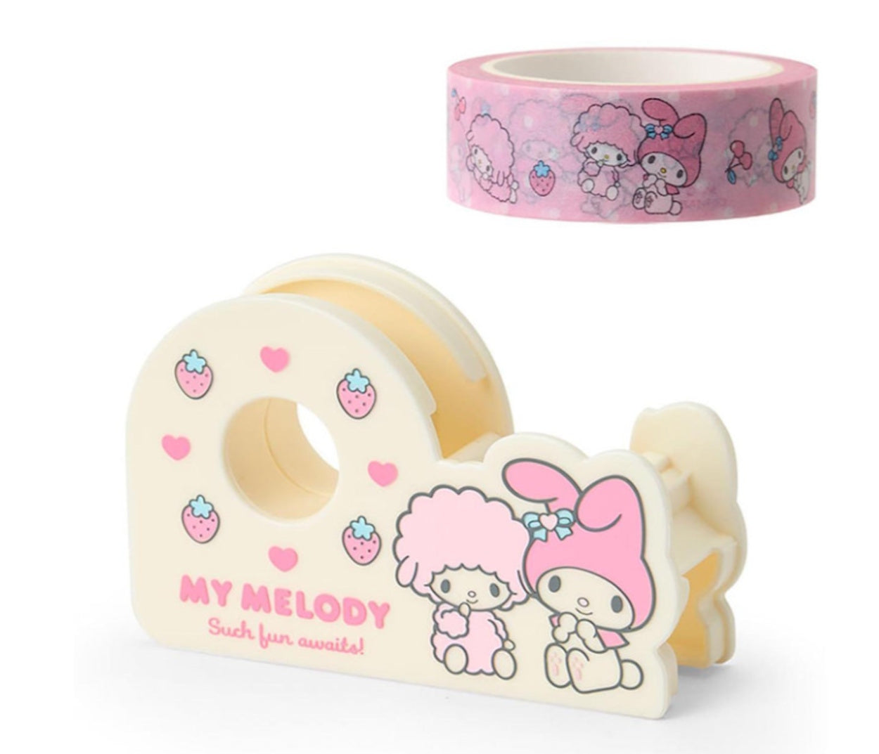 Sanrio My Melody & Sweet Piano Tape Dispenser with Decorated Tape