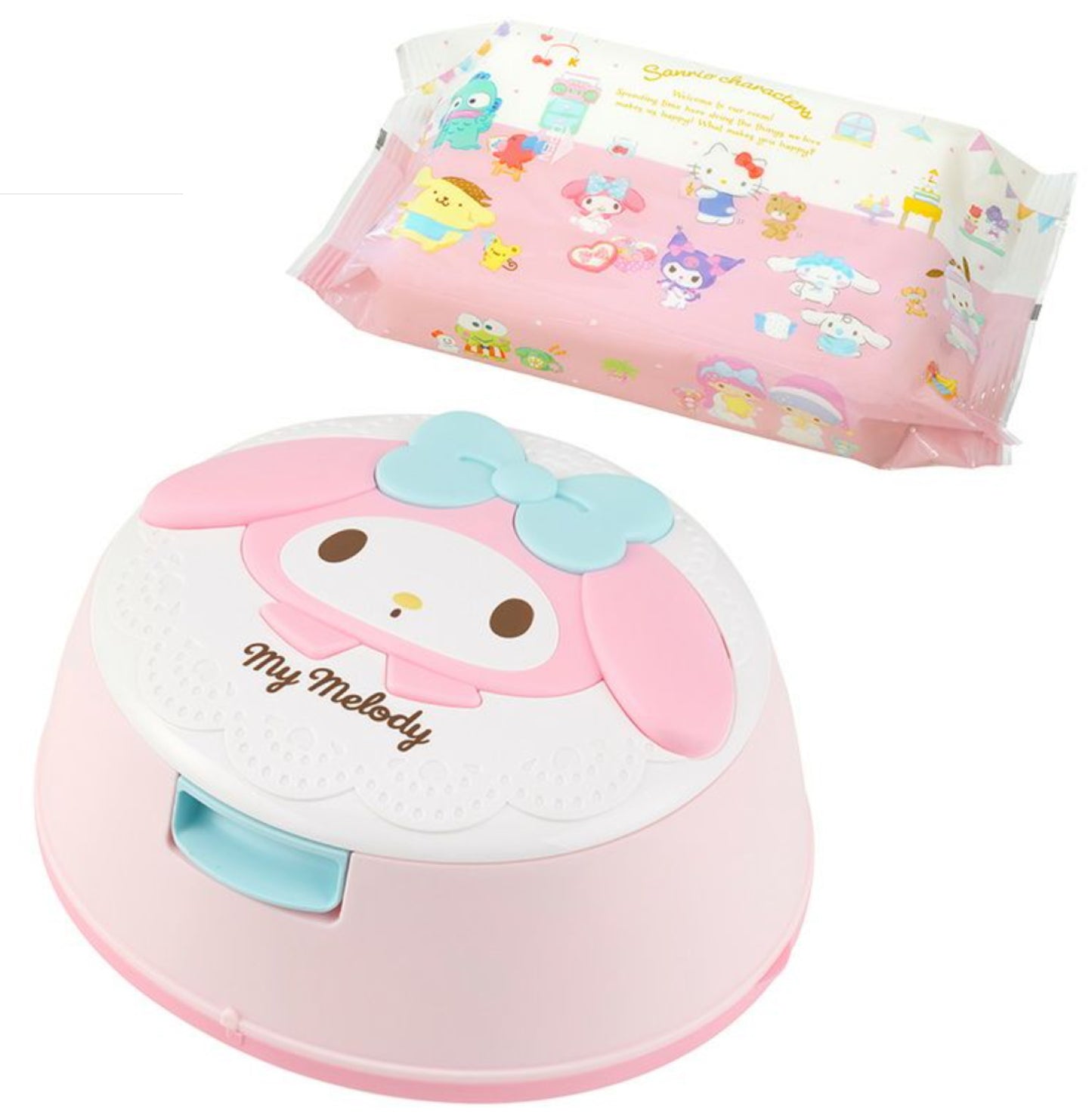 My Melody Wet Wipes in Round Container