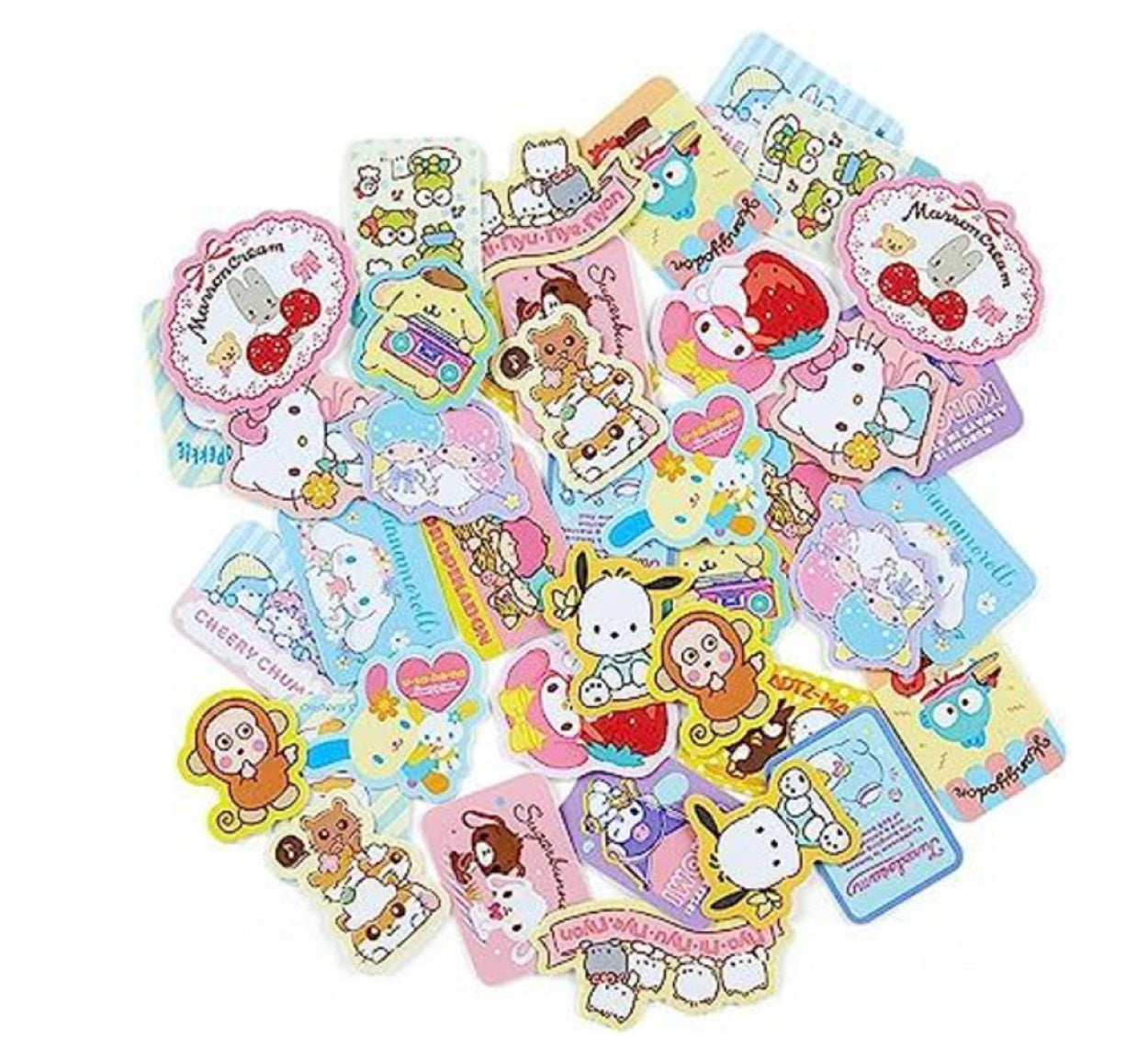 Sanrio Mixed Characters Sticker Set in Plastic Case