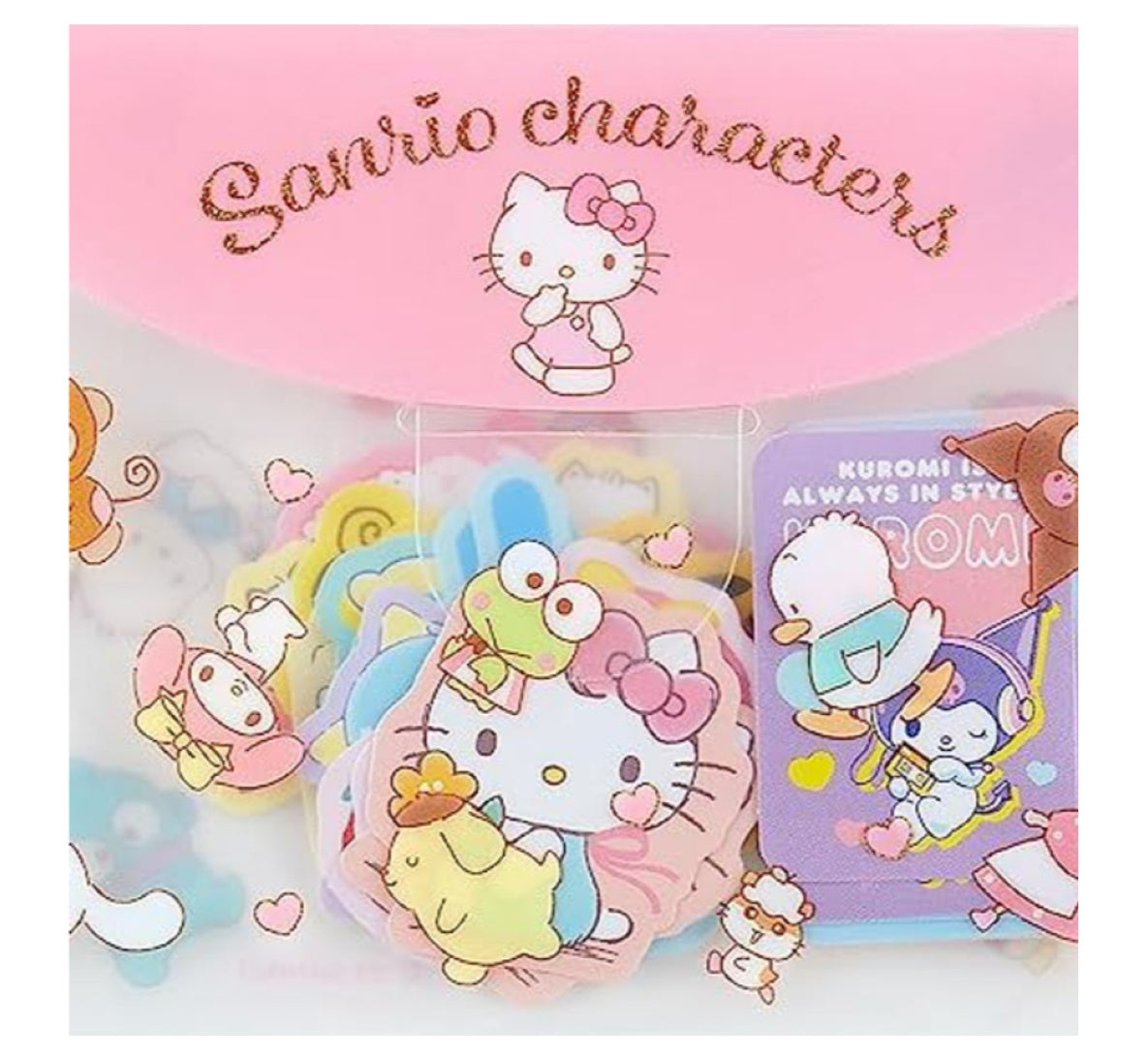 Sanrio Mixed Characters Sticker Set in Plastic Case