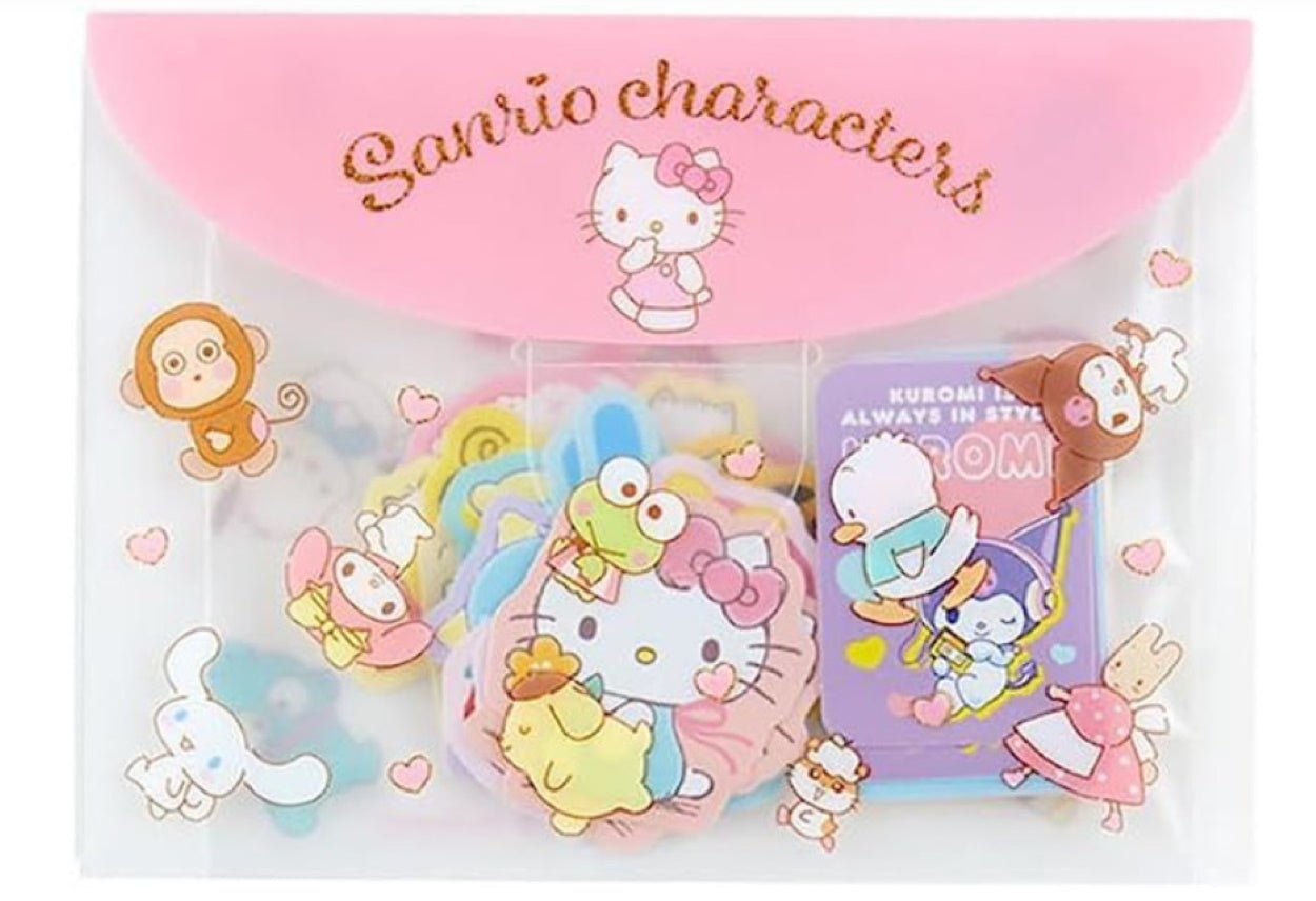 Sanrio Mixed Characters Sticker Set in Plastic Case