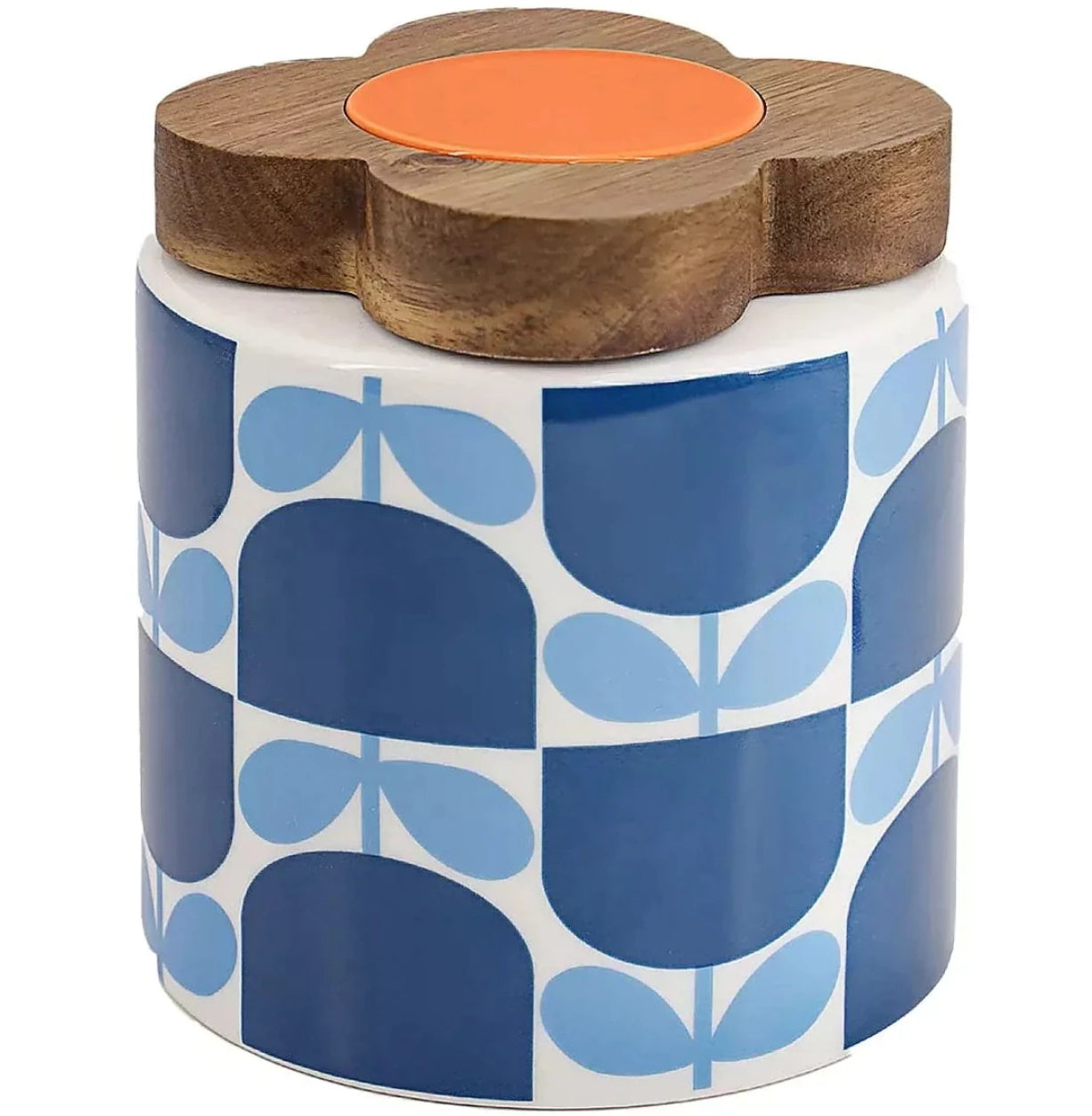 Orla Kiely Storage Jar - Block Flower Navy