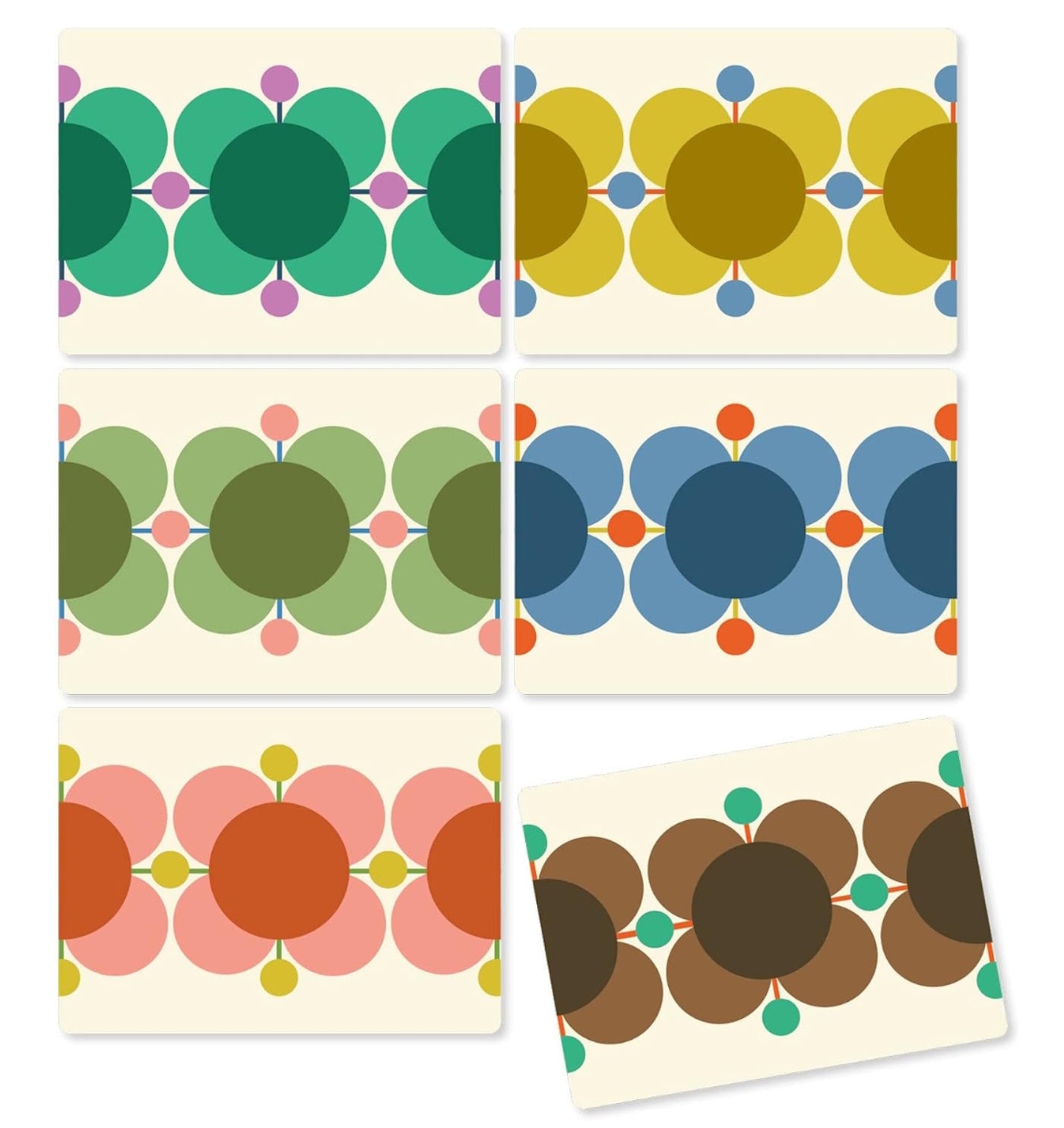 Orla Kiely Atomic Flower Placemats Tablemats