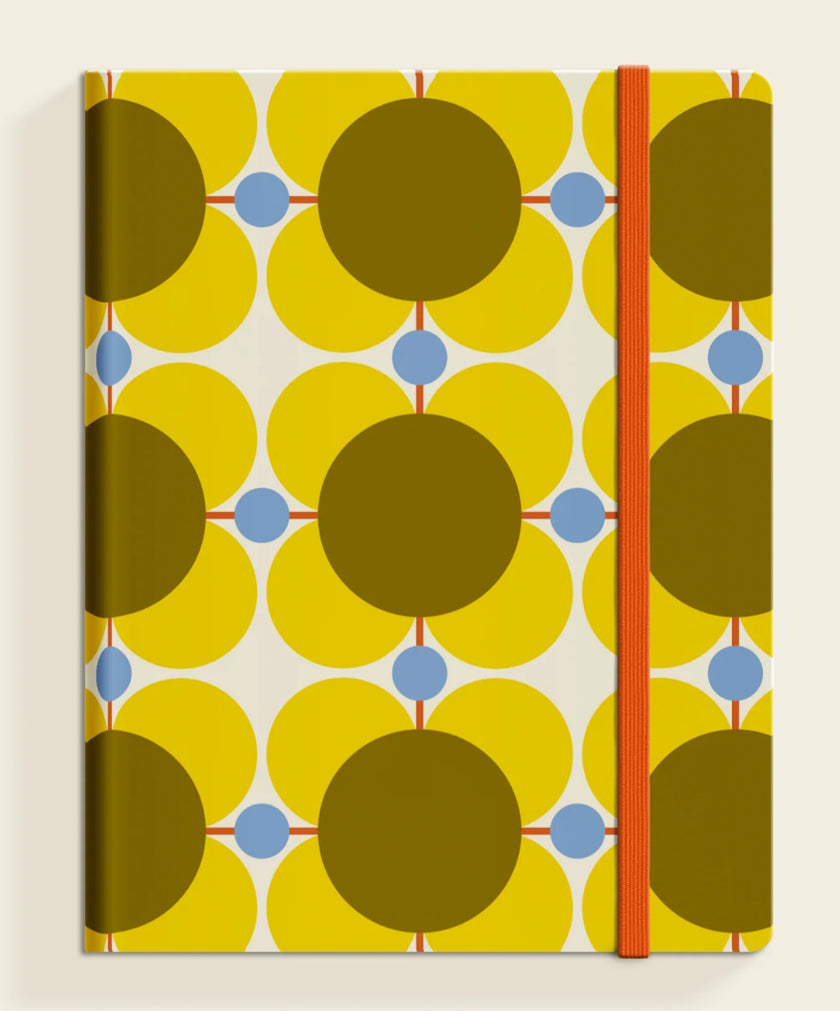 Orla Kiely Atomic Flower A4 Hardbacked Notebook