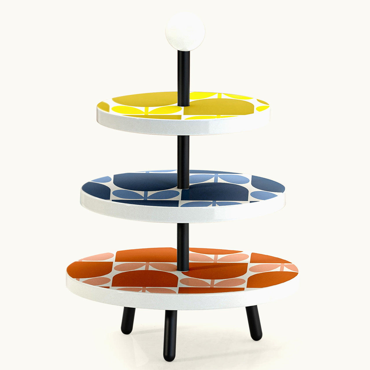 Orla Kiely Block Flower Cupcake Stand