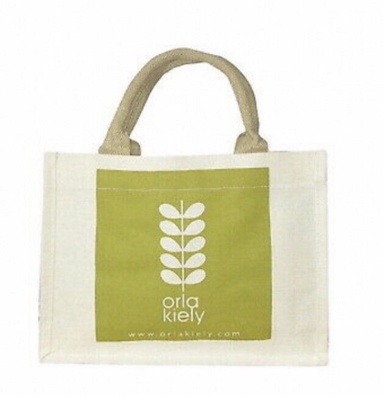 Orla Kiely Jute Tote Bag Small Shopper