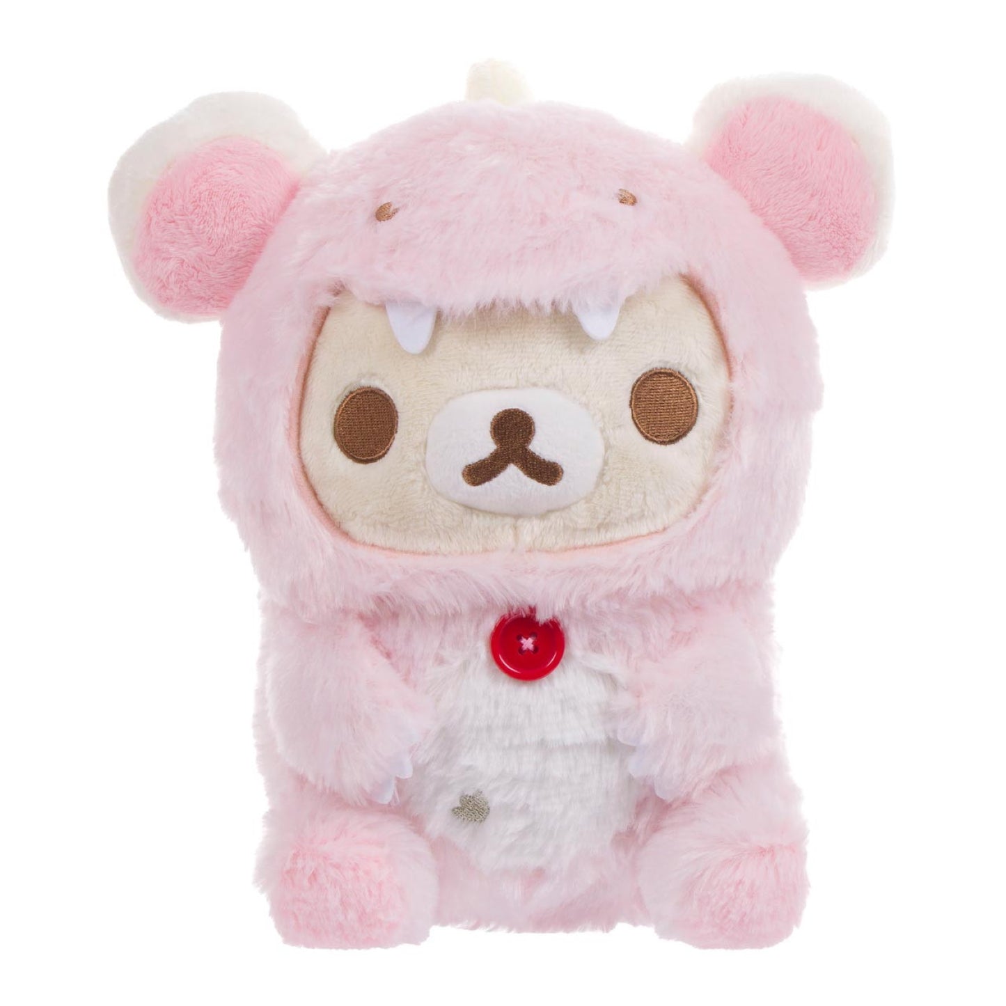 Korilakkuma San-X Original with Dinosaur Costume - Pastel Pink Plush