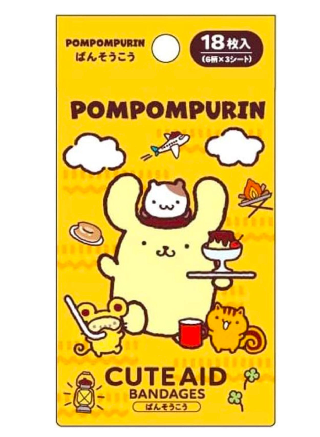 Sanrio Pompompurin Plasters Band-aids