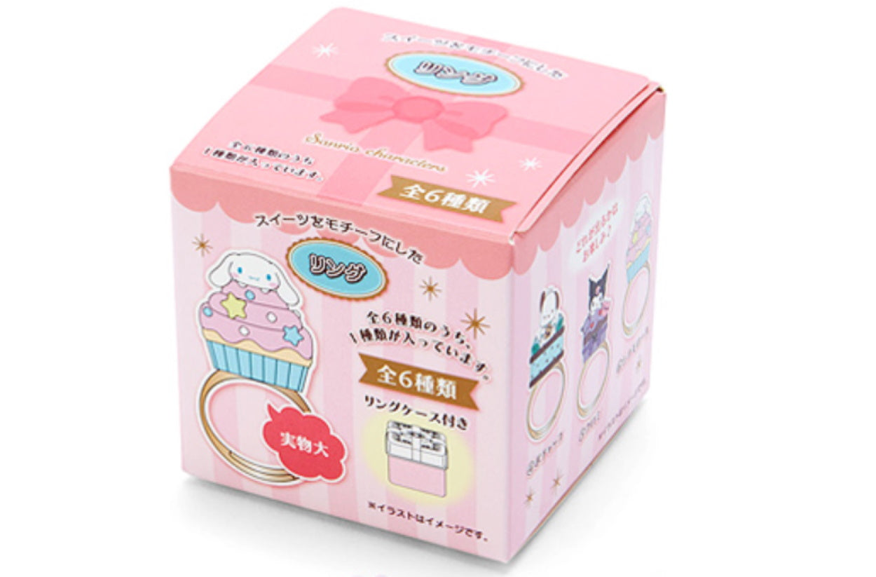 Sanrio Sweet Cakes Adjustable Ring with Gift Case (Various Characters)