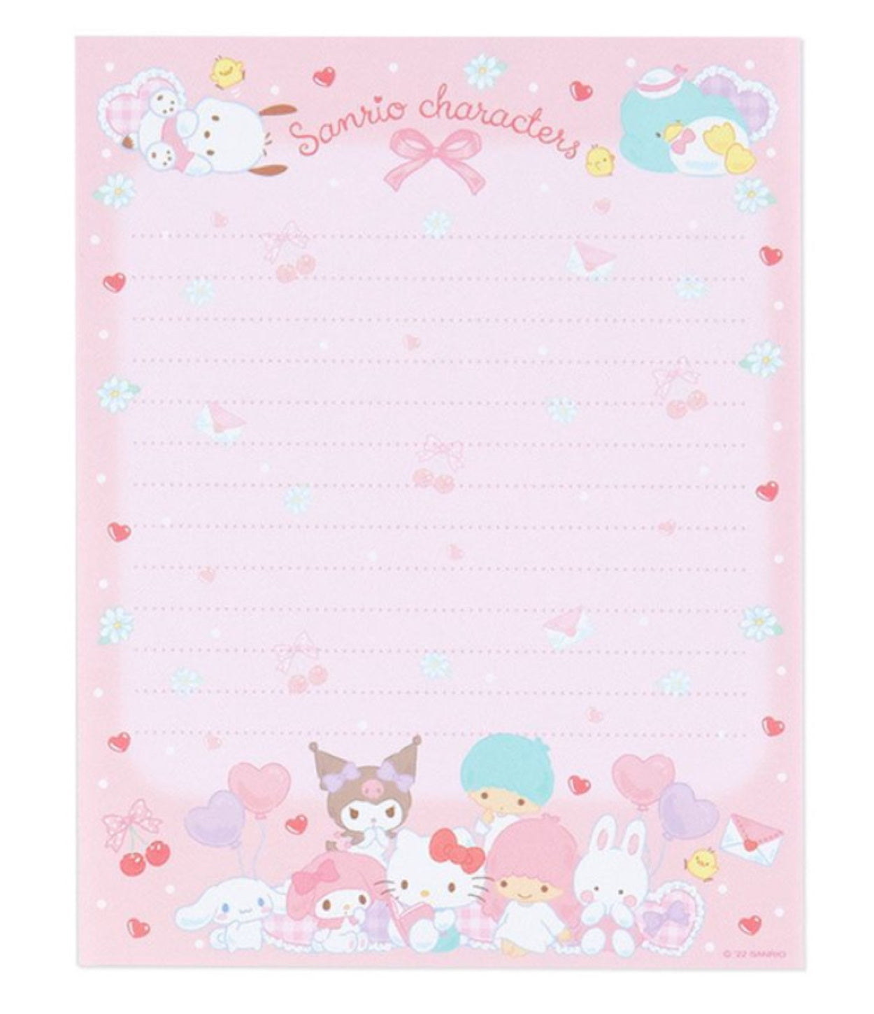 Sanrio Mix Character Letter Set