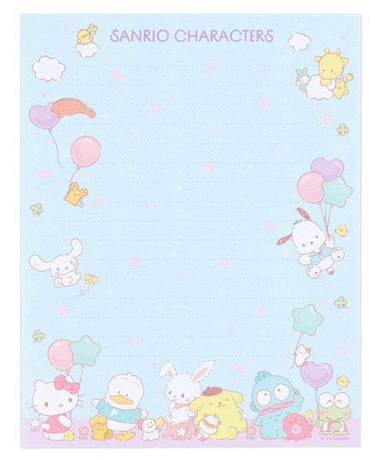 Sanrio Mix Character Letter Set