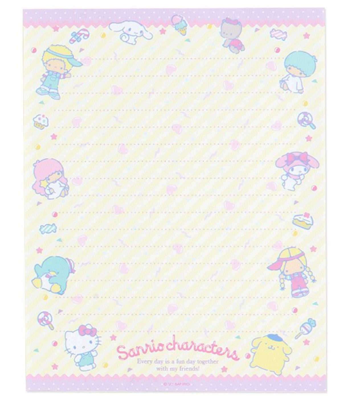 Sanrio Mix Character Letter Set