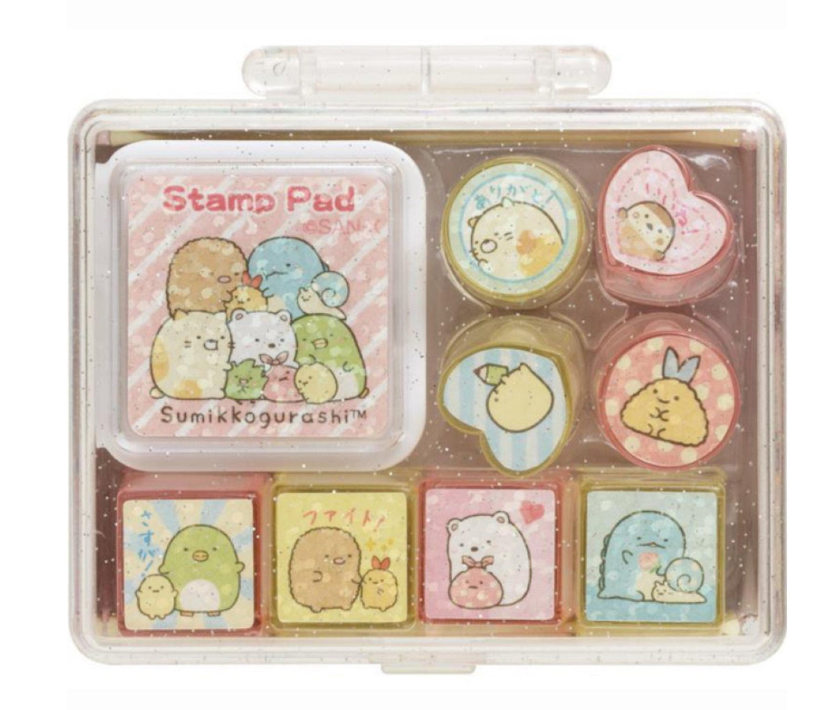 Sumikko Gurashi Stamp & Ink Set in Cute Case