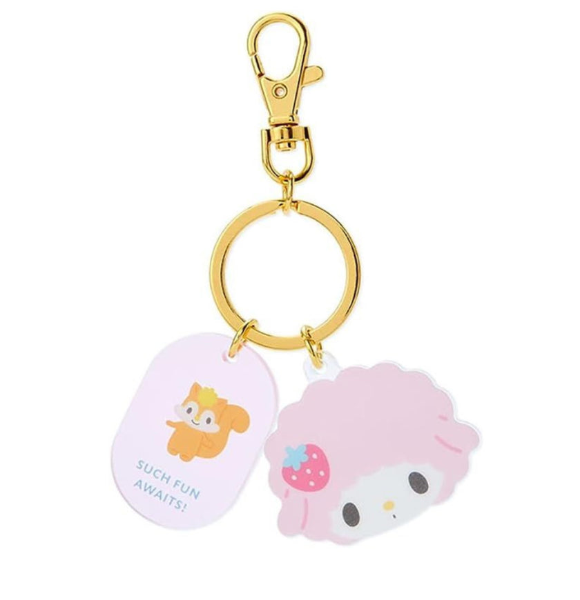 Sweet Piano Acrylic Face Keychain Keyring