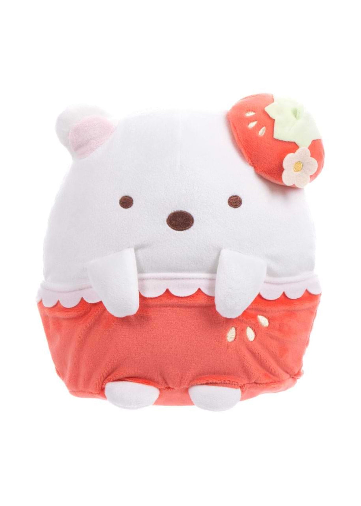 Sumikkogurashi Shirokuma  Polar Bear San-X Original Strawberry Series Large Plush