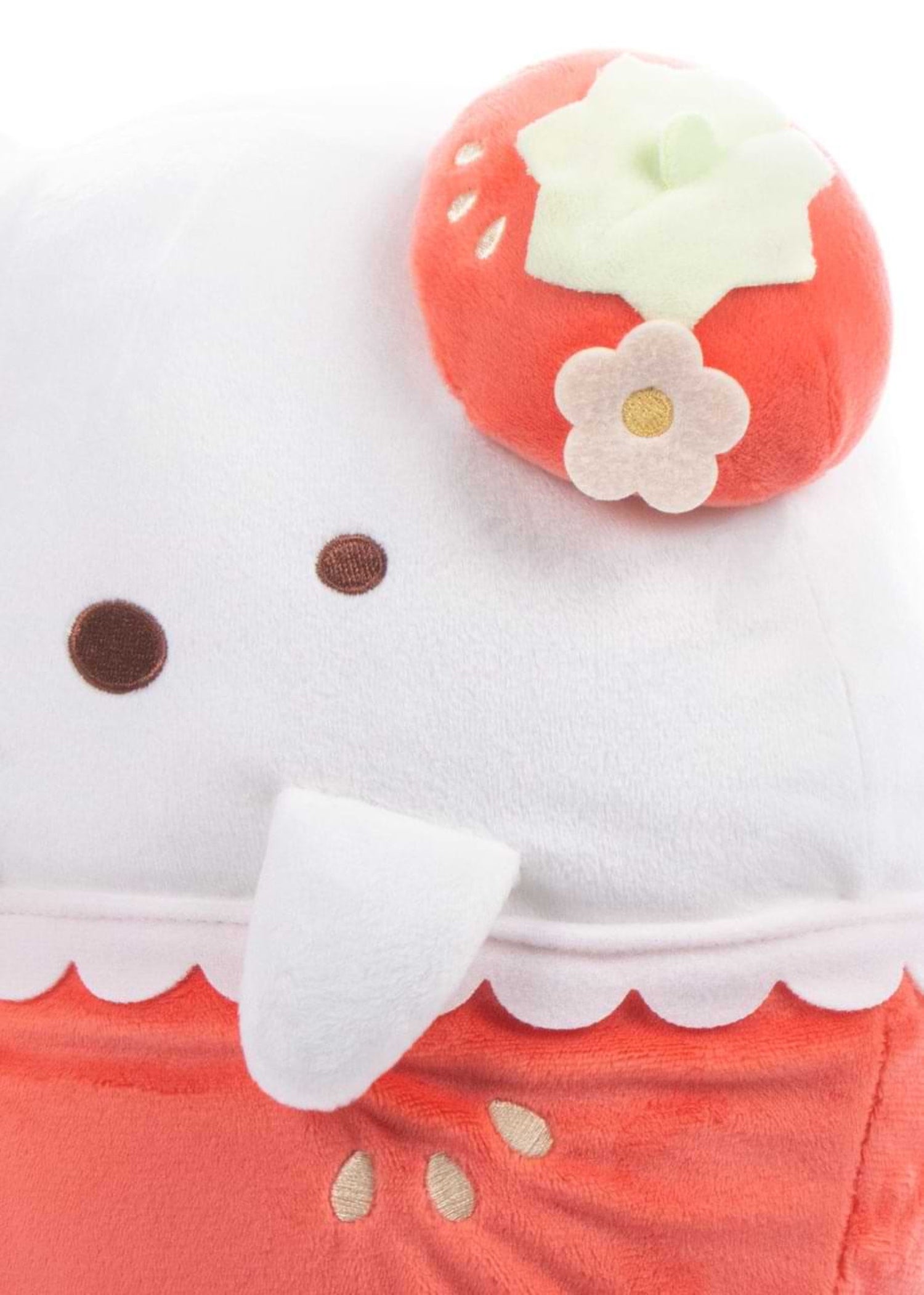 Sumikkogurashi Shirokuma  Polar Bear San-X Original Strawberry Series Large Plush