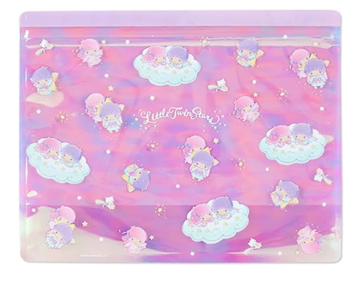 Sanrio Little Twin Stars Set of 5 PVC Zipper Storage Case Bag