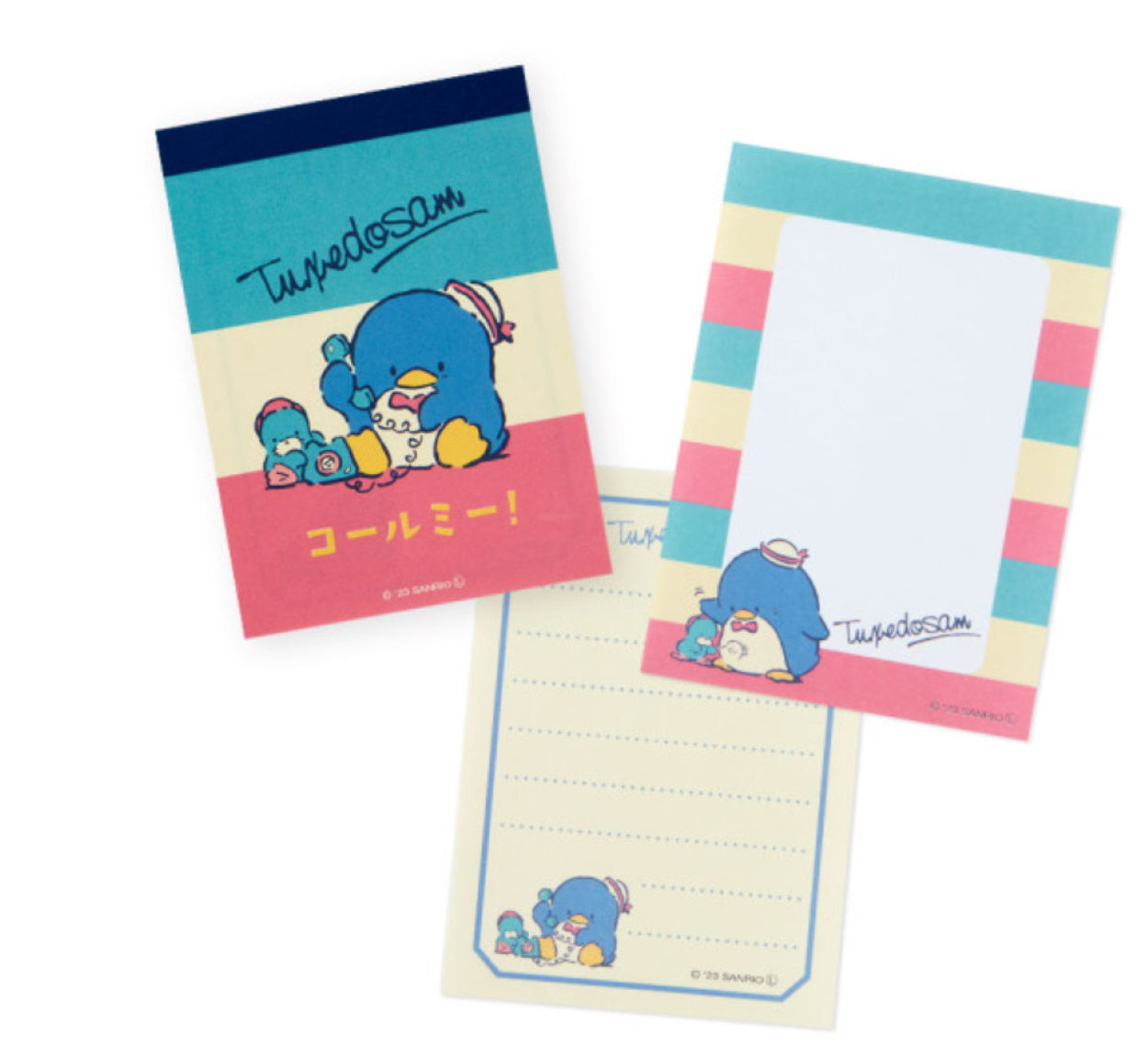 Sanrio Character Mini Memo Pad Notebook - Tuxedo Sam