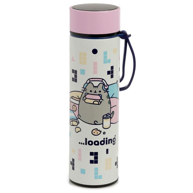 Pusheen Travel Mug with Digital Thermometer