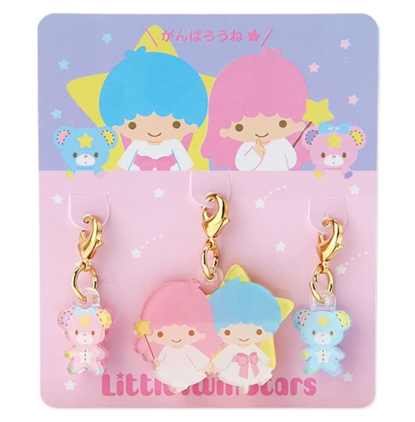 Sanrio Little Twin Stars Acrylic Mascot Clip on Set