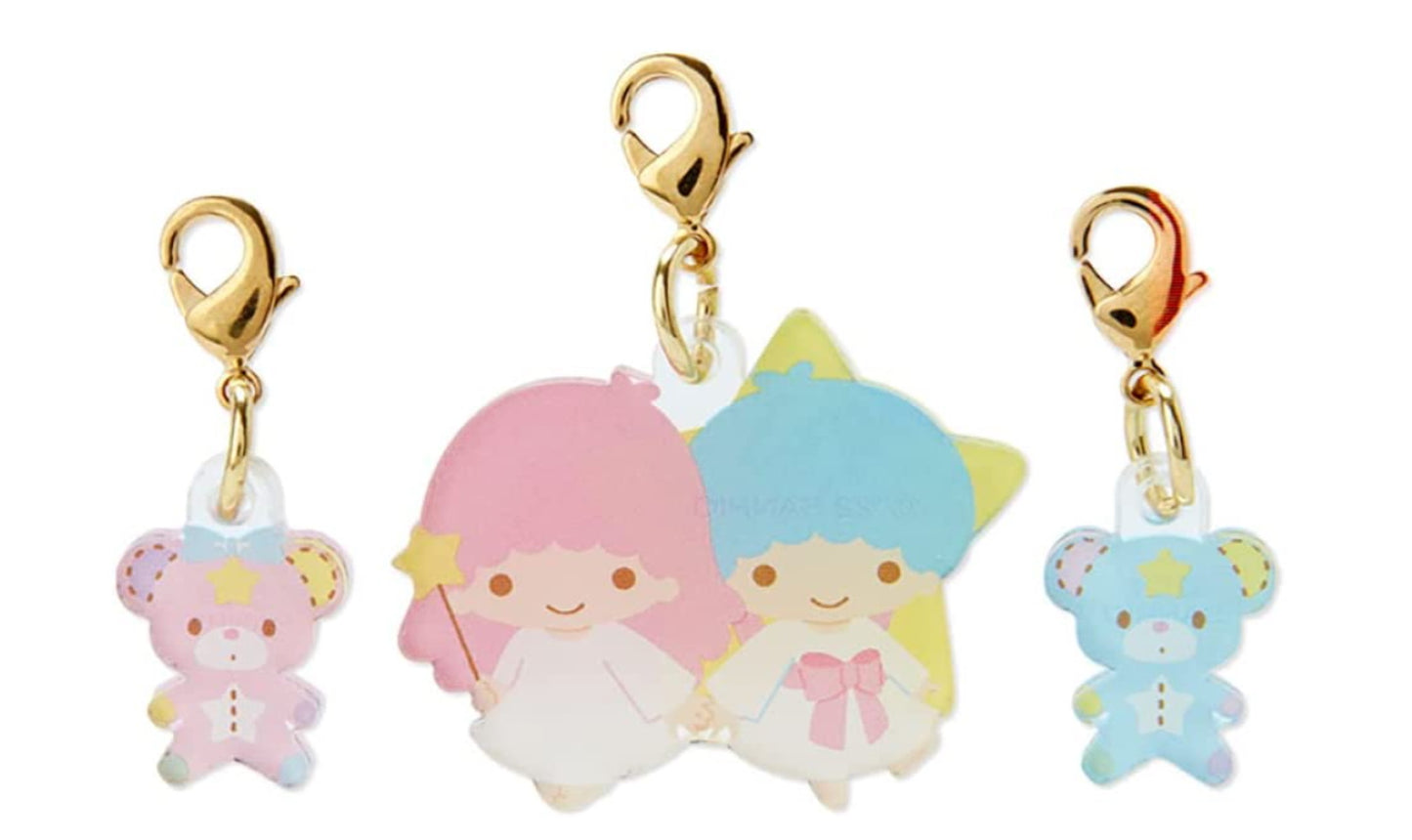 Sanrio Little Twin Stars Acrylic Mascot Clip on Set